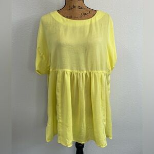 Yellow Flowy Top